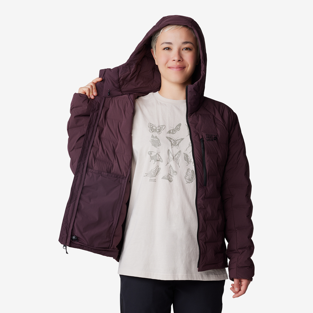Mountain Hardwear W Stretchdown™ Hoody in VIOLETT
