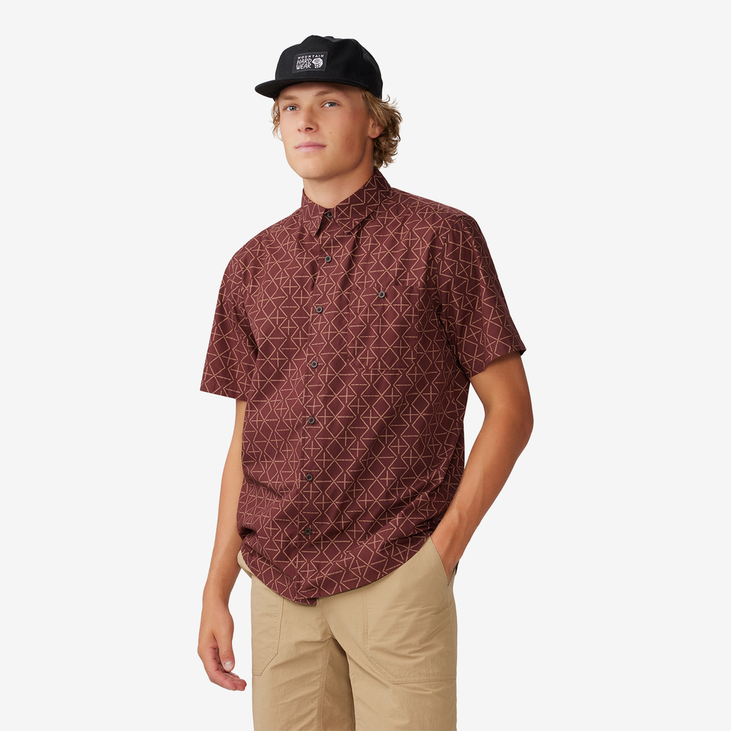 Mountain Hardwear M Big Cottonwood Hemd für Herren in ROT
