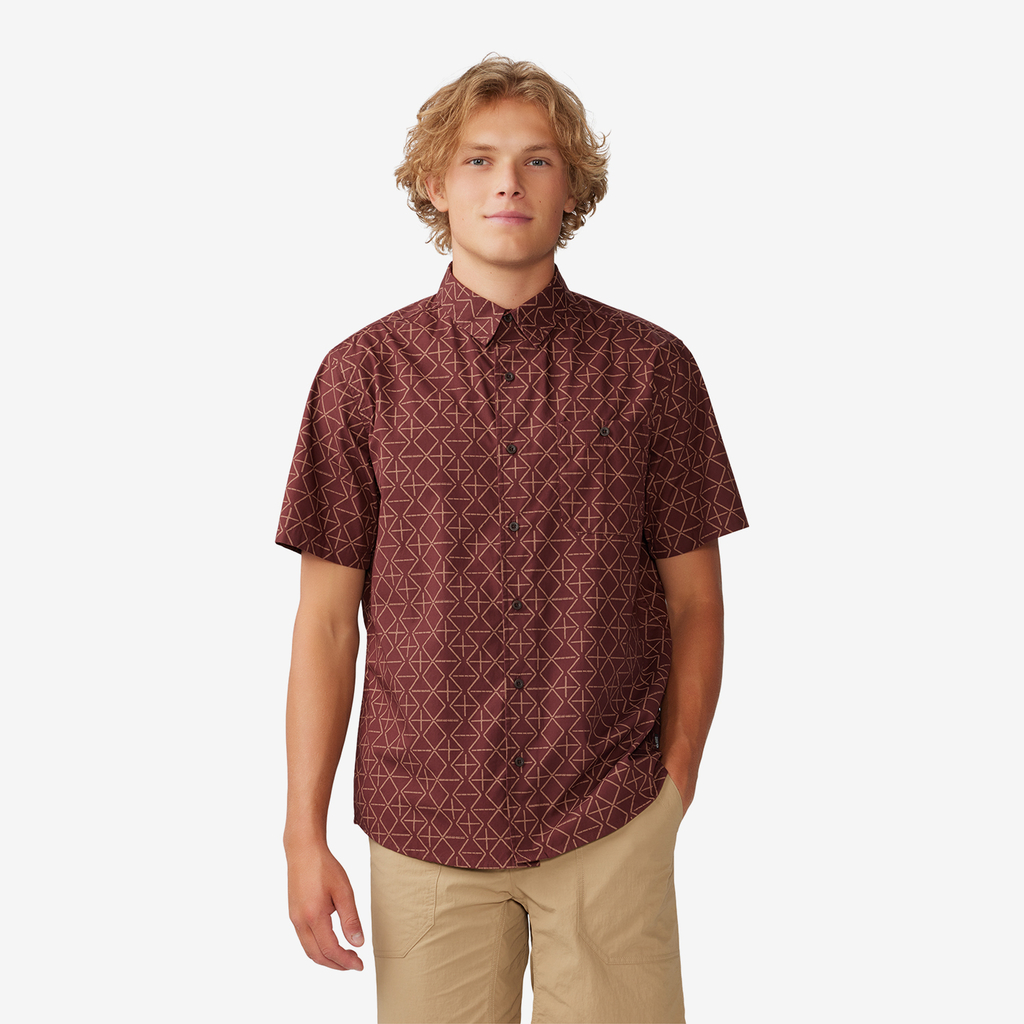Mountain Hardwear M Big Cottonwood Hemd für Herren in ROT