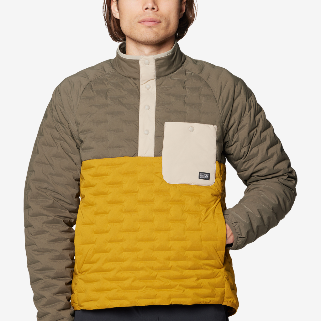 Mountain Hardwear M Stretchdown™ Light Snap Neck in GELB