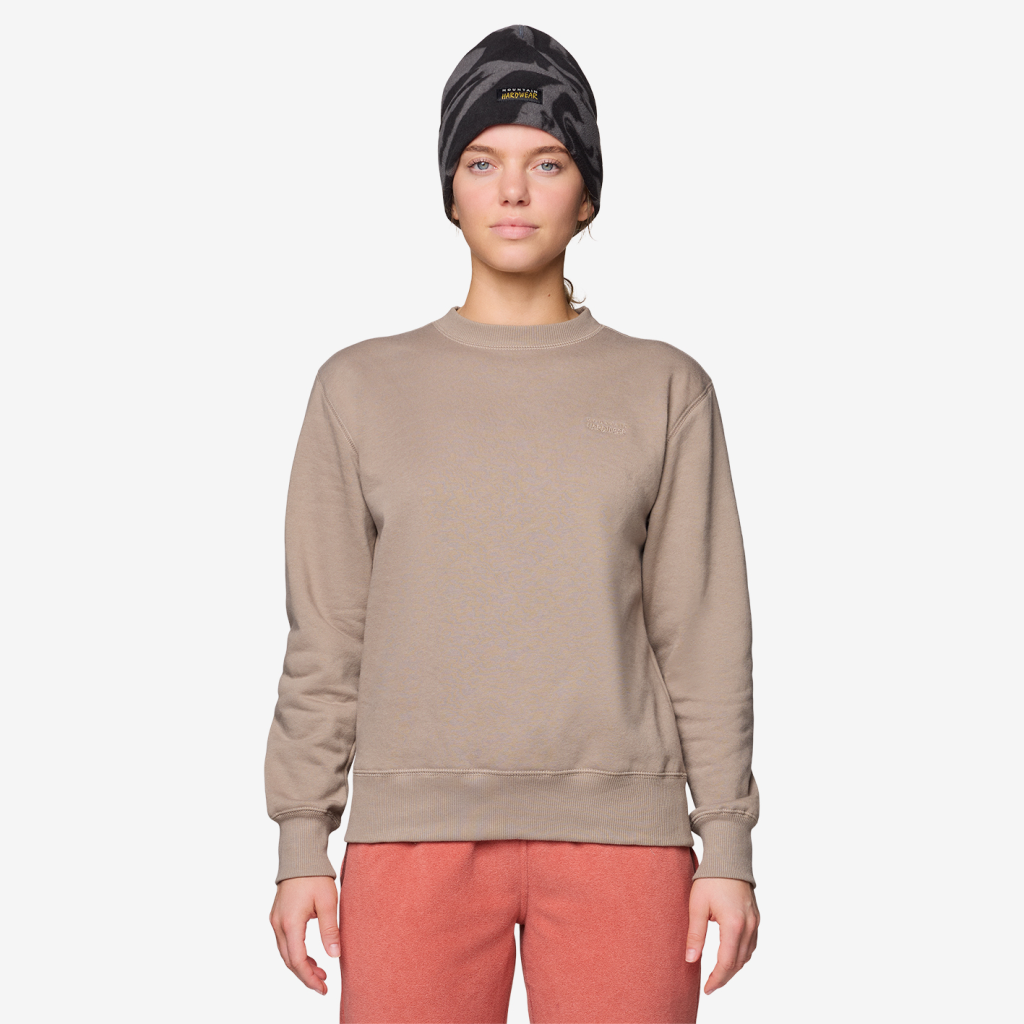 Mountain Hardwear W MHW Logo Pullover Crew in BRAUN