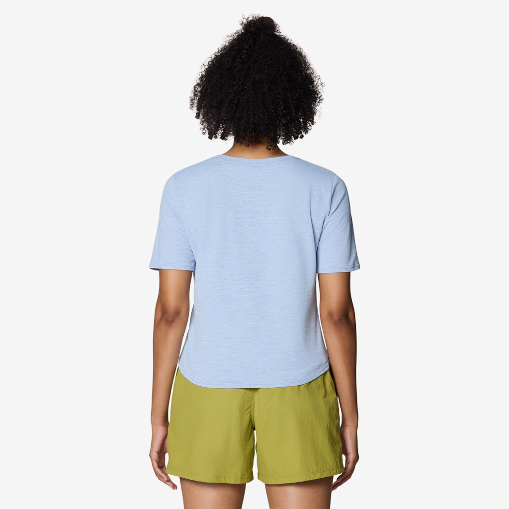 Mountain Hardwear W Sunblocker™ Short Sleeve in BLAU