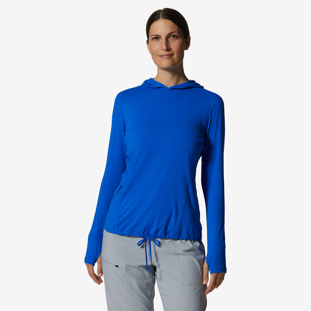 Mountain Hardwear W Crater Lake LS Funktionsshirt für Damen in BLAU