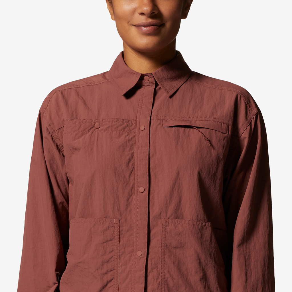 Mountain Hardwear W Stryder™ Long Sleeve Shirt in ROT