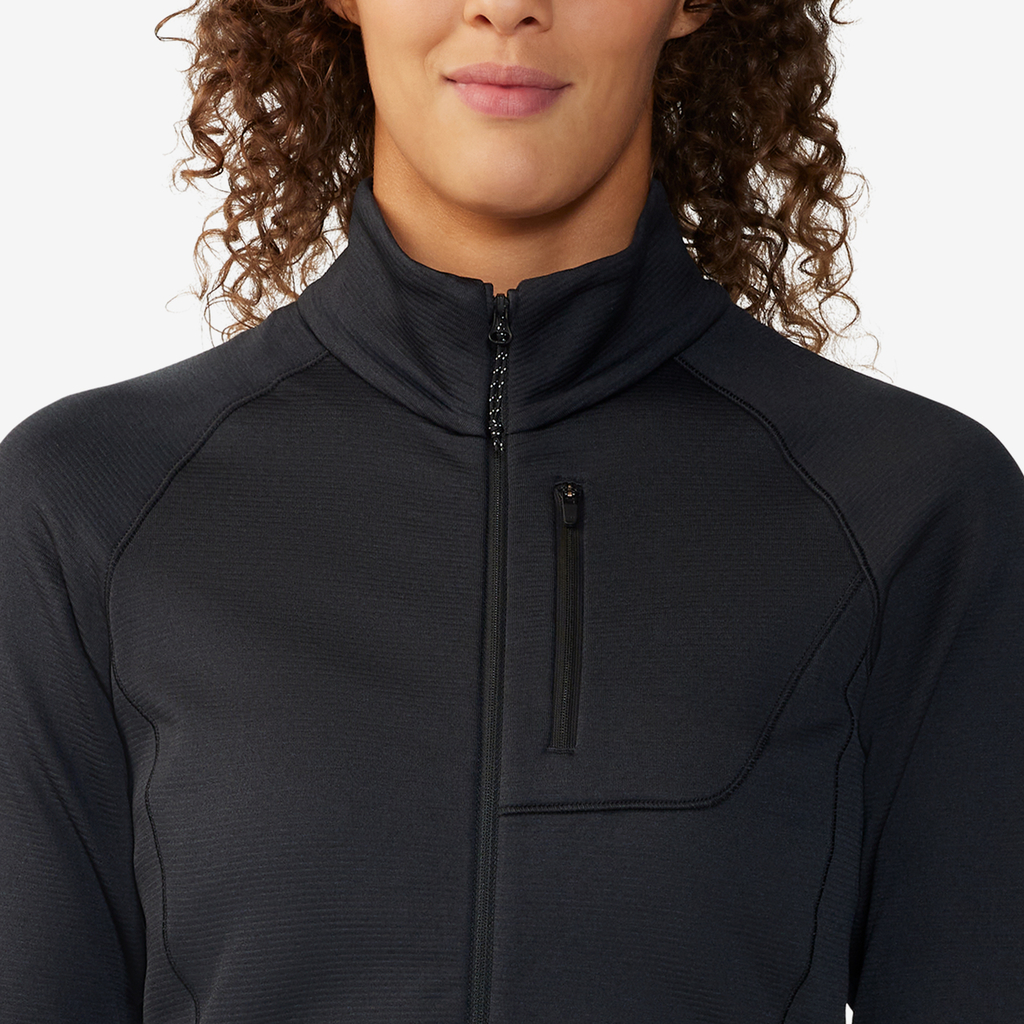 Mountain Hardwear W Glacial Trail™ Full Zip in SCHWARZ