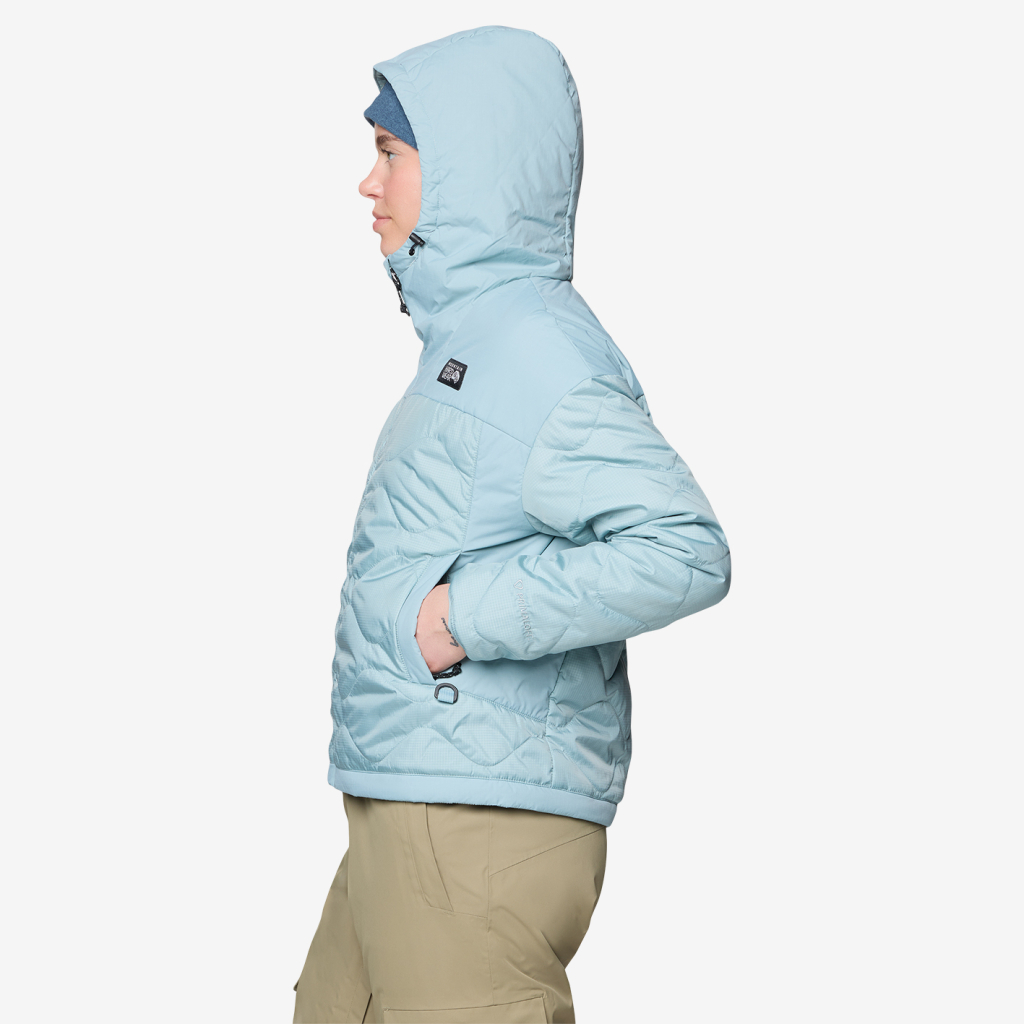 Mountain Hardwear W Après Pro™ Insulated Hooded Jacket in BLAU