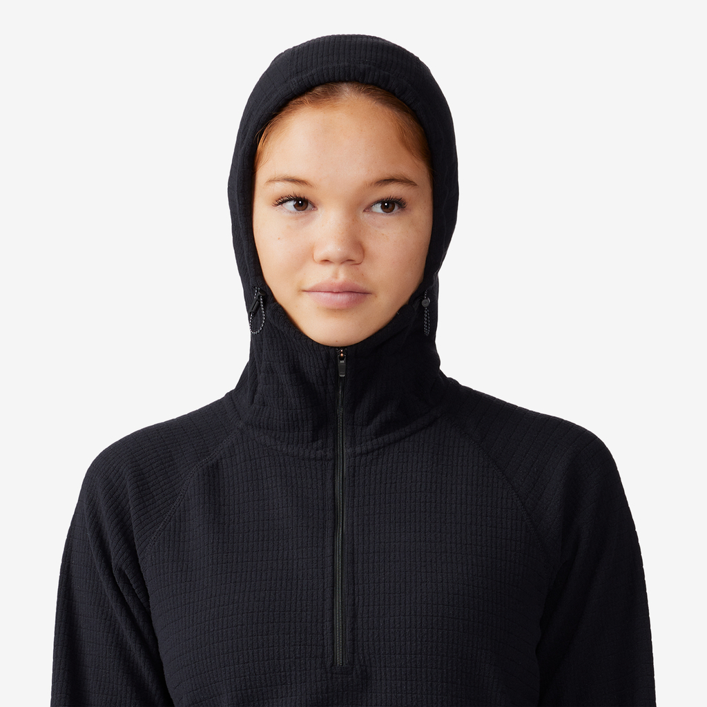 Mountain Hardwear W Summit Grid™ Half Zip in SCHWARZ