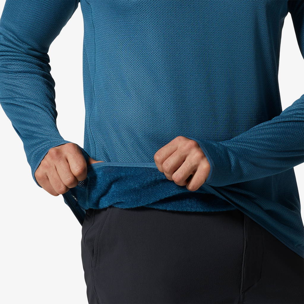 Mountain Hardwear M AirMesh LS Crew für Herren in BLAU