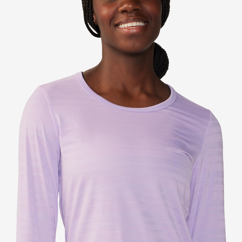 Mountain Hardwear W Mighty Stripe™ Long Sleeve in VIOLETT