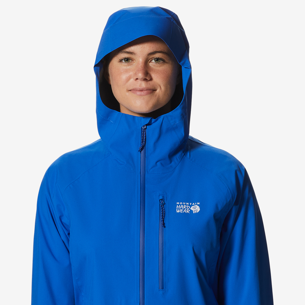 Mountain Hardwear W Stretch Ozonic Regenjacke für Damen in BLAU