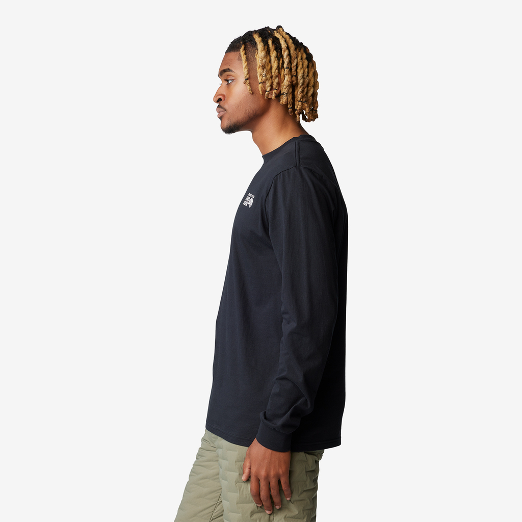 Mountain Hardwear M Box Logo M Long Sleeve in SCHWARZ