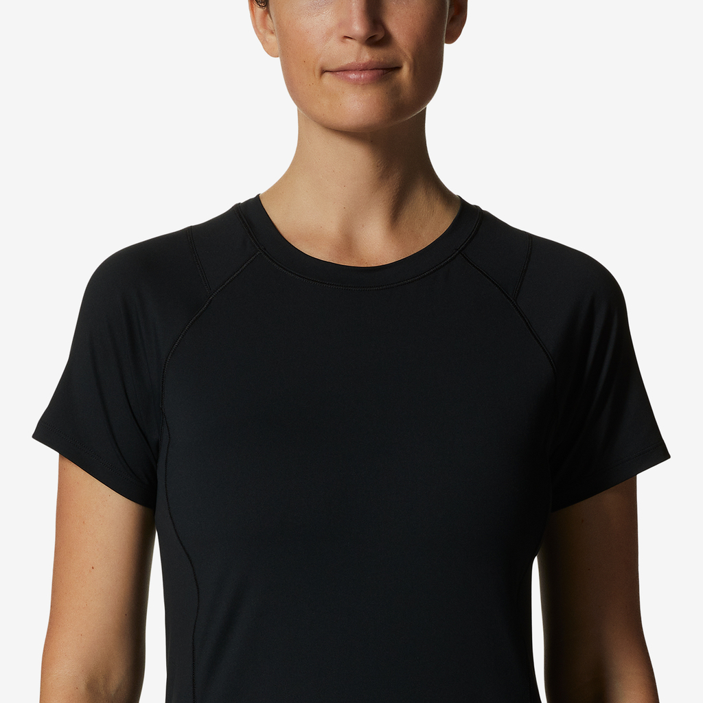 Mountain Hardwear W Crater Lake Short Sleeve für Damen in SCHWARZ