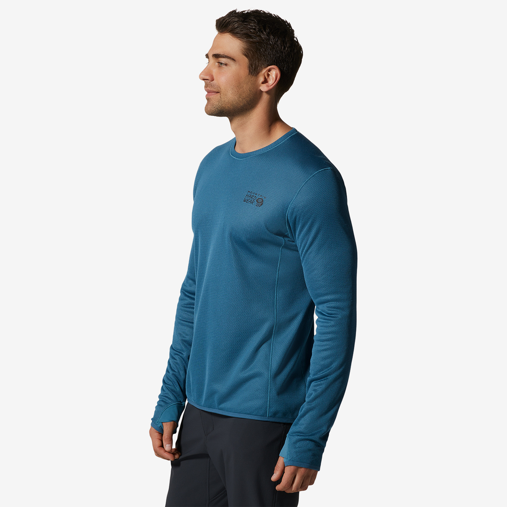 Mountain Hardwear M AirMesh LS Crew für Herren in BLAU