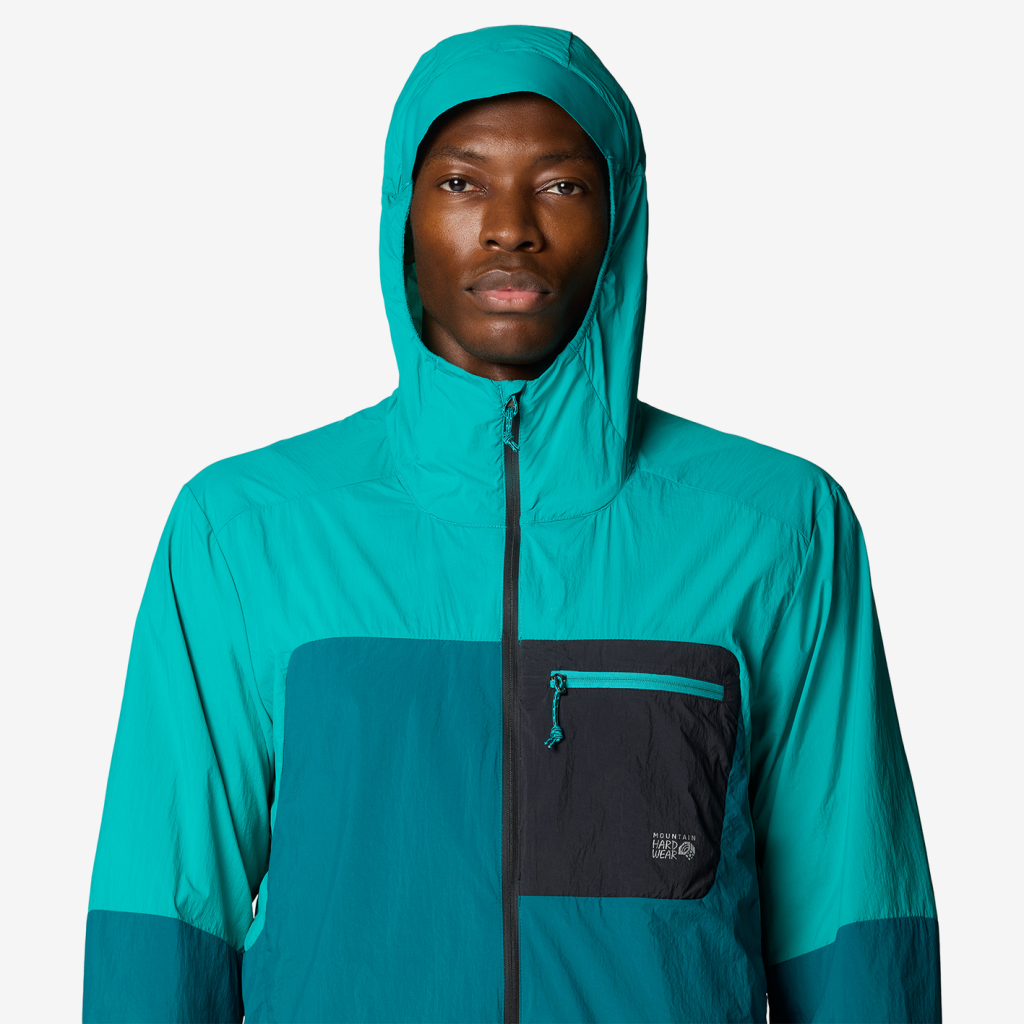 Mountain Hardwear M Wind Veil™ Hooded Jacket in GRÜN