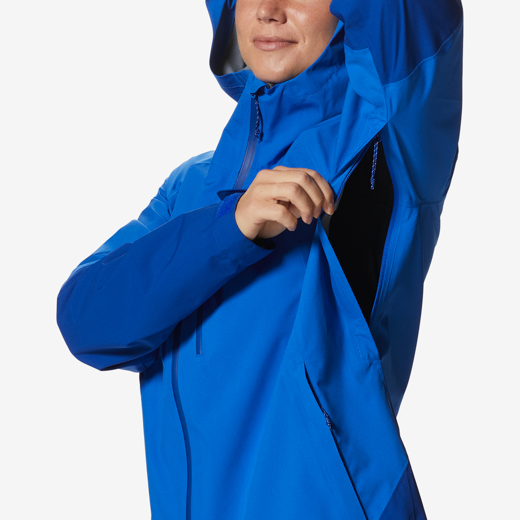 Mountain Hardwear W Stretch Ozonic Regenjacke für Damen in BLAU