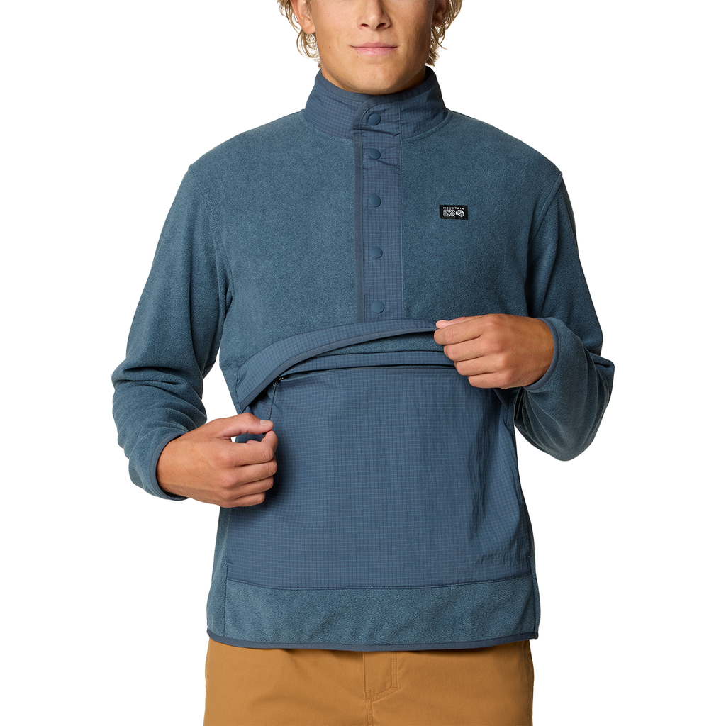 Mountain Hardwear M Microchill™ Snap Pullover in BLAU