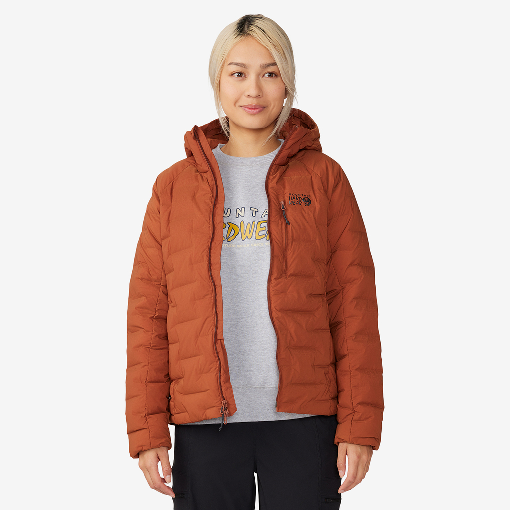 Mountain Hardwear W Stretchdown Hoody für Damen in ROT