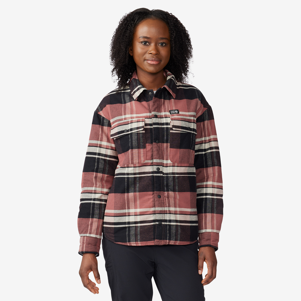 Mountain Hardwear W Flannel Shacket in ROT