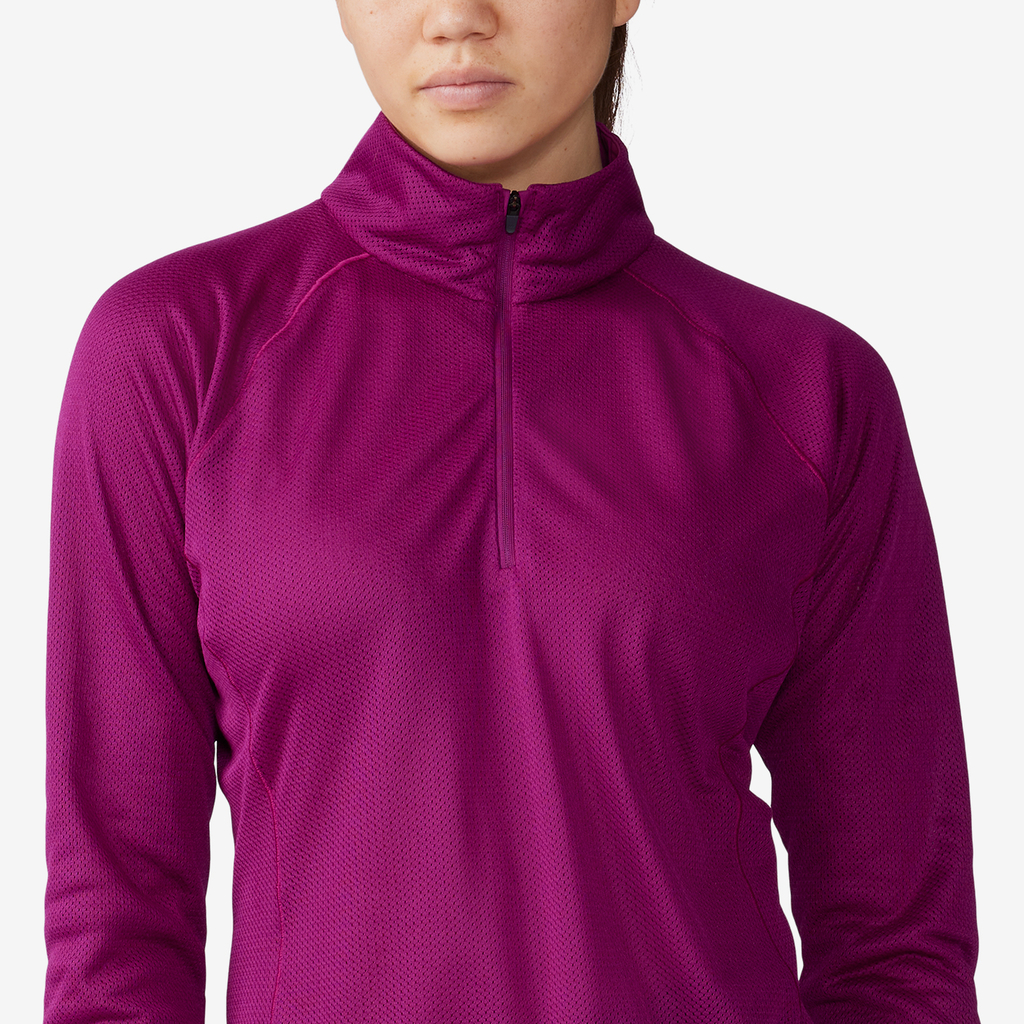 Mountain Hardwear W AirMesh 1/4 Zip für Damen in VIOLETT