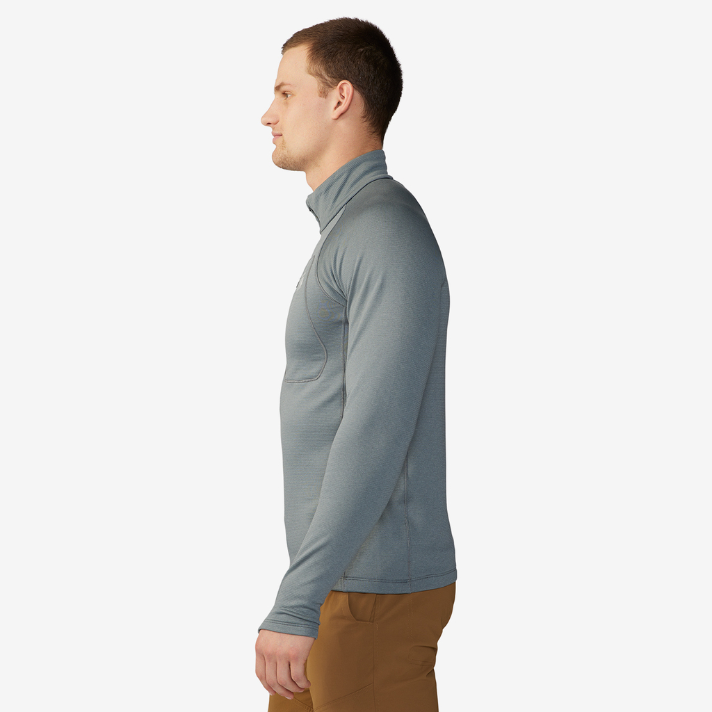 Mountain Hardwear M Glacial Trail 1/4 Zip in GRAU