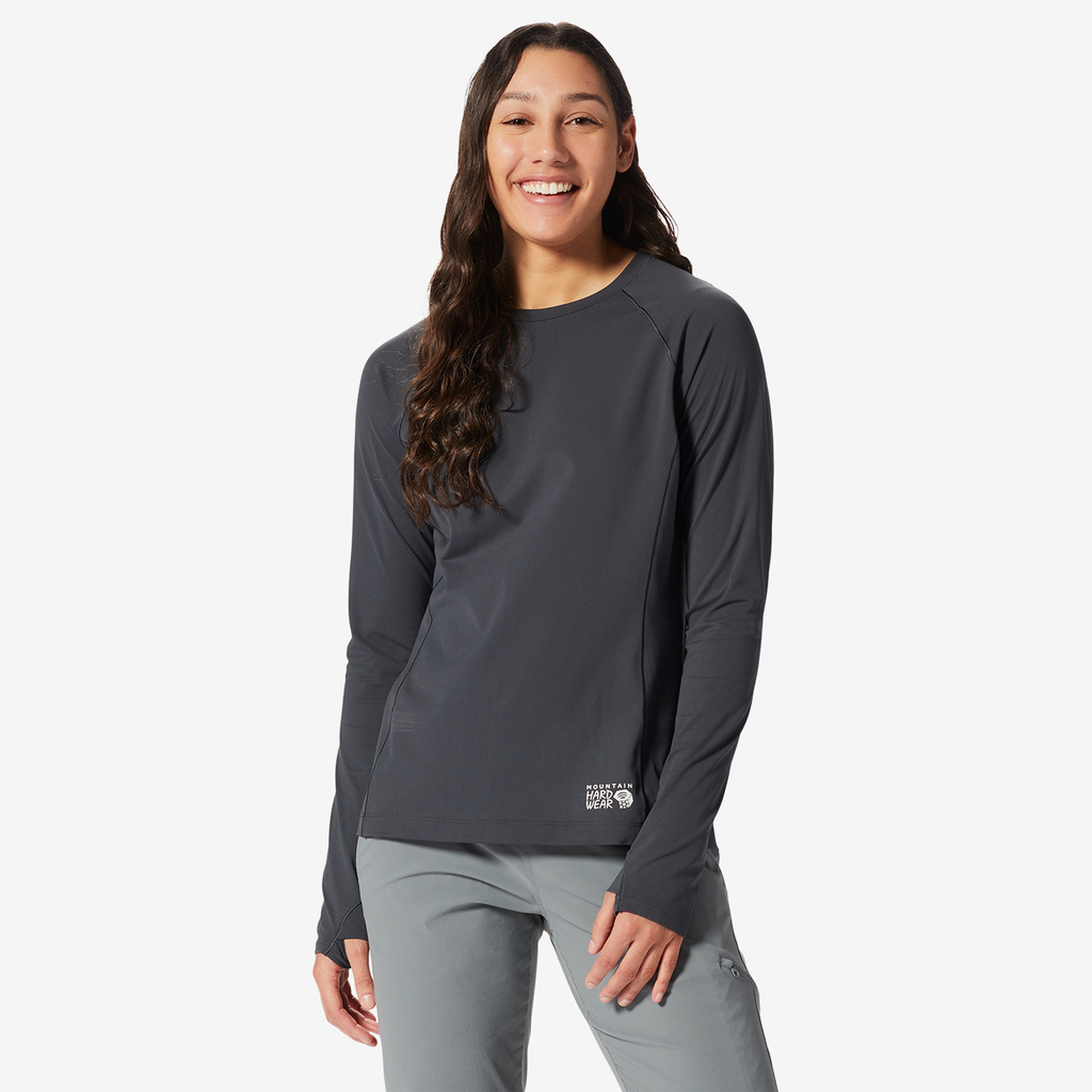 Mountain Hardwear W Mountain Stretch™ Long Sleeve Crew in SCHWARZ