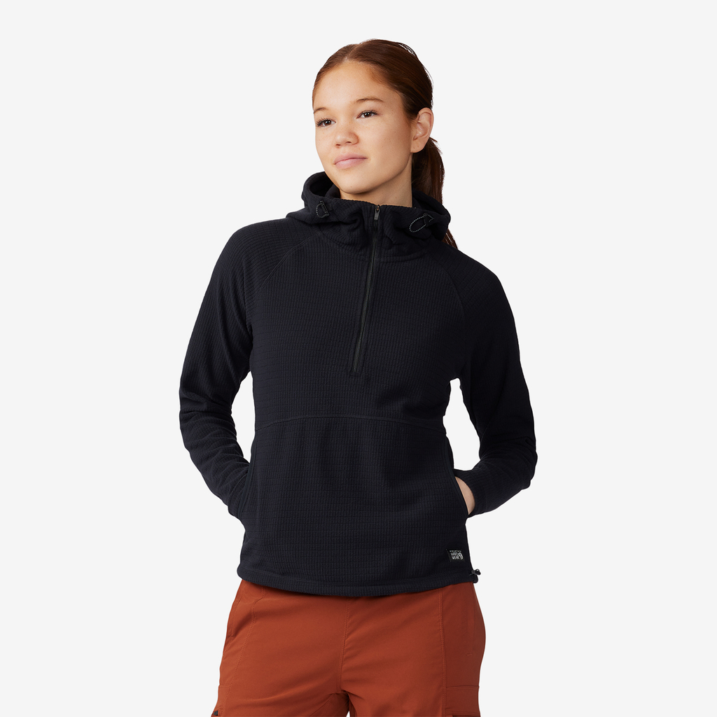 Mountain Hardwear W Summit Grid™ Half Zip in SCHWARZ