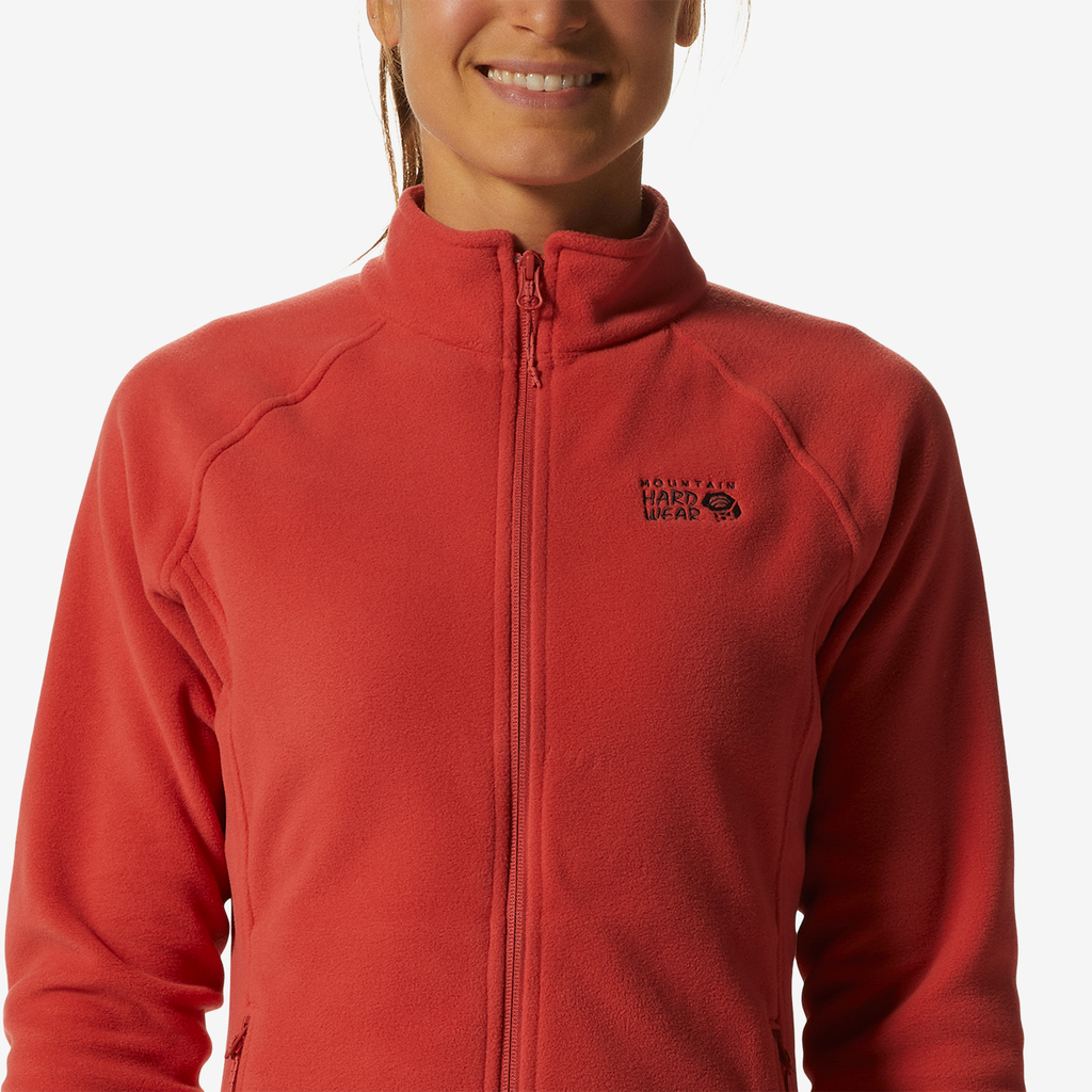 Mountain Hardwear W Polartec Microfleece Full Zip für Damen in ROT