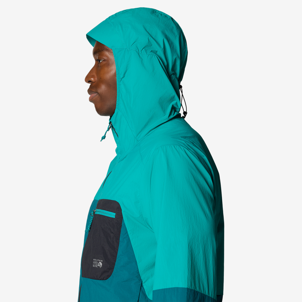 Mountain Hardwear M Wind Veil™ Hooded Jacket in GRÜN