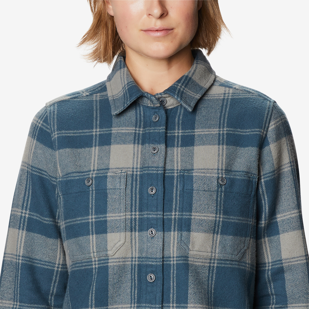 Mountain Hardwear W Plusher Long Sleeve Shirt für Damen in BLAU