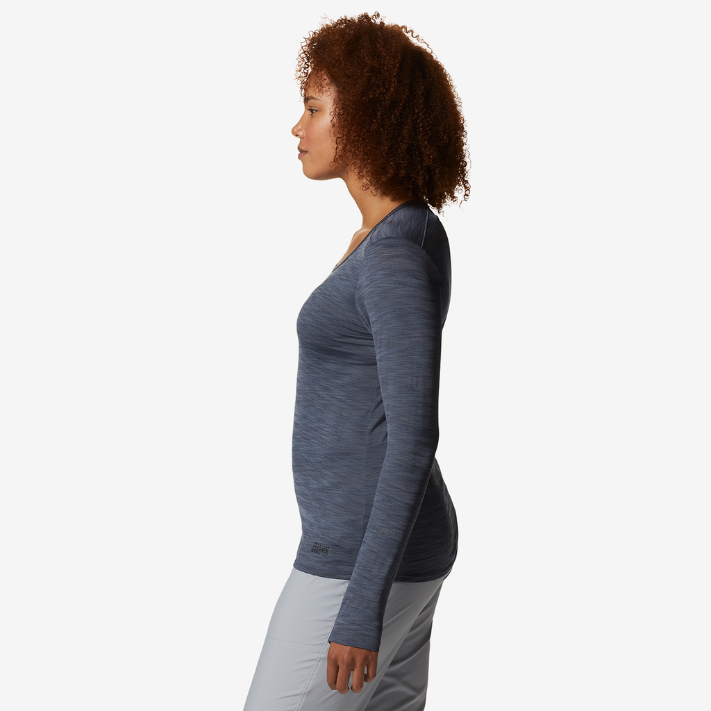 Mountain Hardwear W Mighty Stripe™ Long Sleeve in BLAU