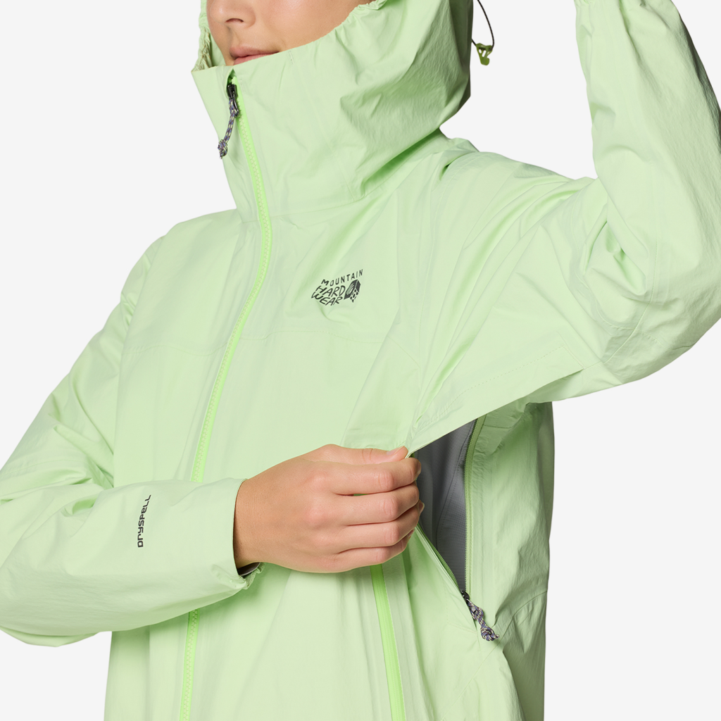 Mountain Hardwear W Cloud Cipher™ Hooded Jacket in GELB