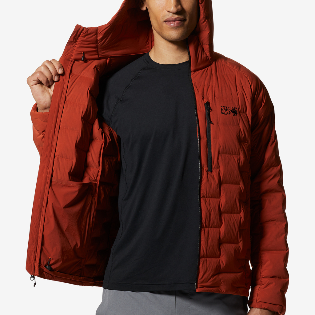 Mountain Hardwear M Stretchdown™ Hoody in ROT