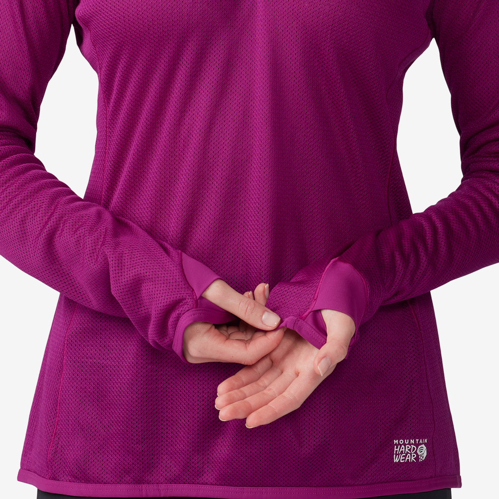 Mountain Hardwear W AirMesh 1/4 Zip für Damen in VIOLETT