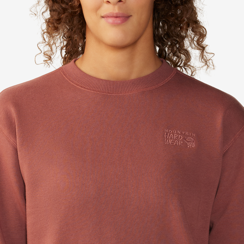 Mountain Hardwear W MHW Logo Pullover Crew in ROT