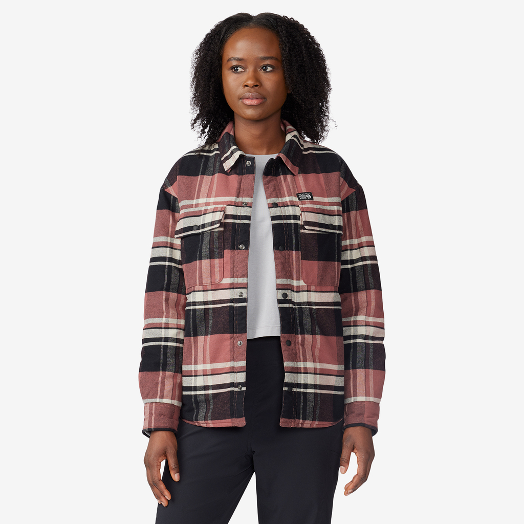 Mountain Hardwear W Flannel Shacket in ROT