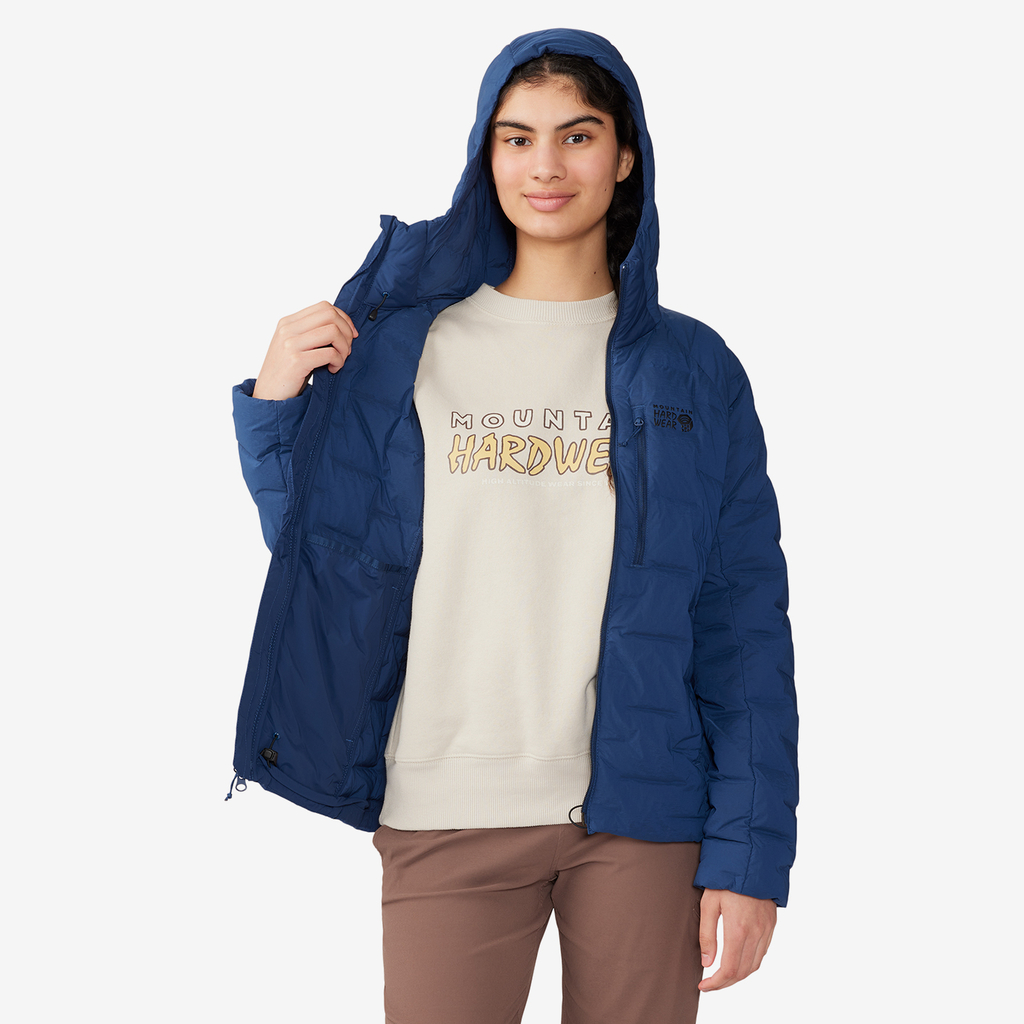 Mountain Hardwear W Stretchdown Hoody für Damen in BLAU