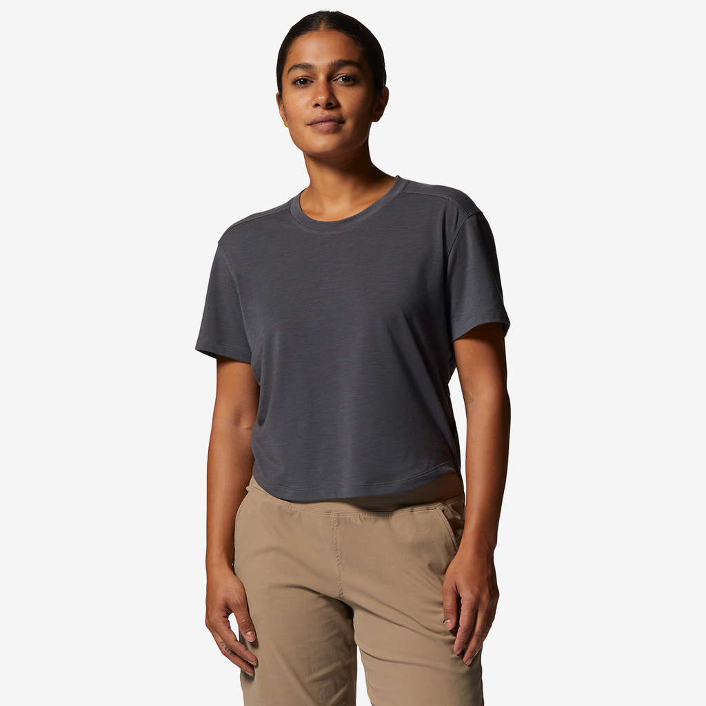 Mountain Hardwear W Trek N Go™ Short Sleeve in GRAU