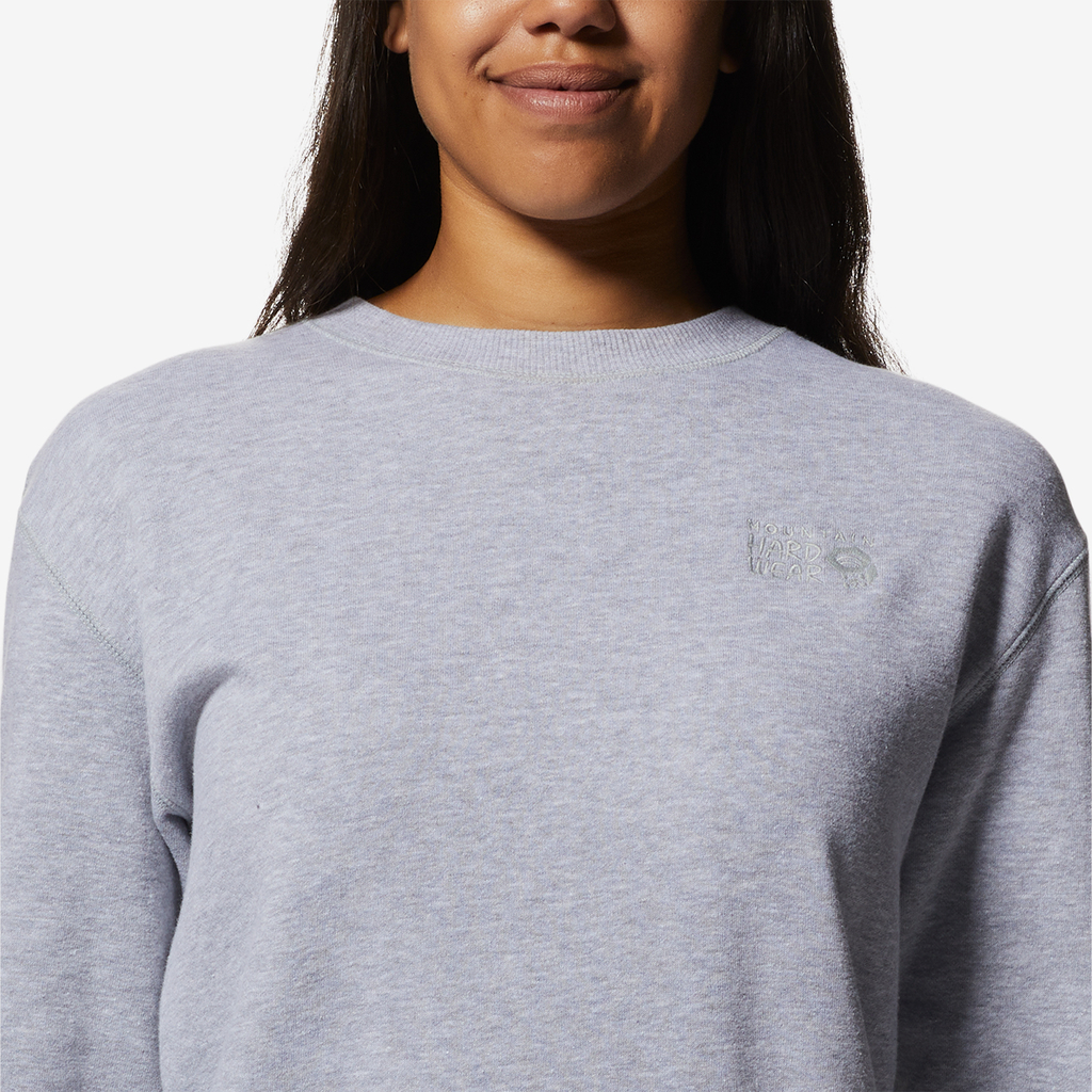 Mountain Hardwear W MHW Logo Pullover Crew in GRAU