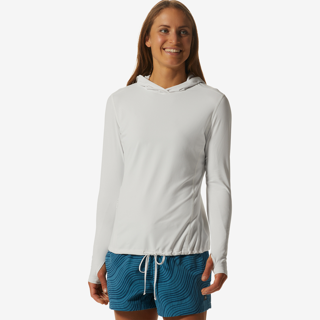 Mountain Hardwear W Crater Lake LS Funktionsshirt für Damen in WEISS