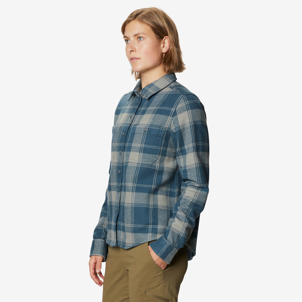 Mountain Hardwear W Plusher Long Sleeve Shirt für Damen in BLAU