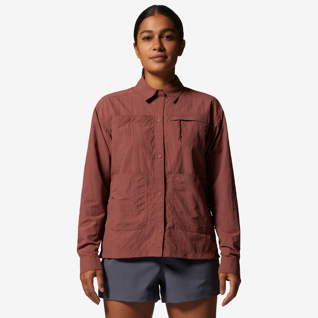 Mountain Hardwear W Stryder™ Long Sleeve Shirt in ROT