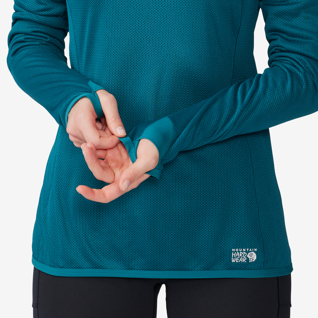 Mountain Hardwear W AirMesh LS Crew für Damen in BLAU