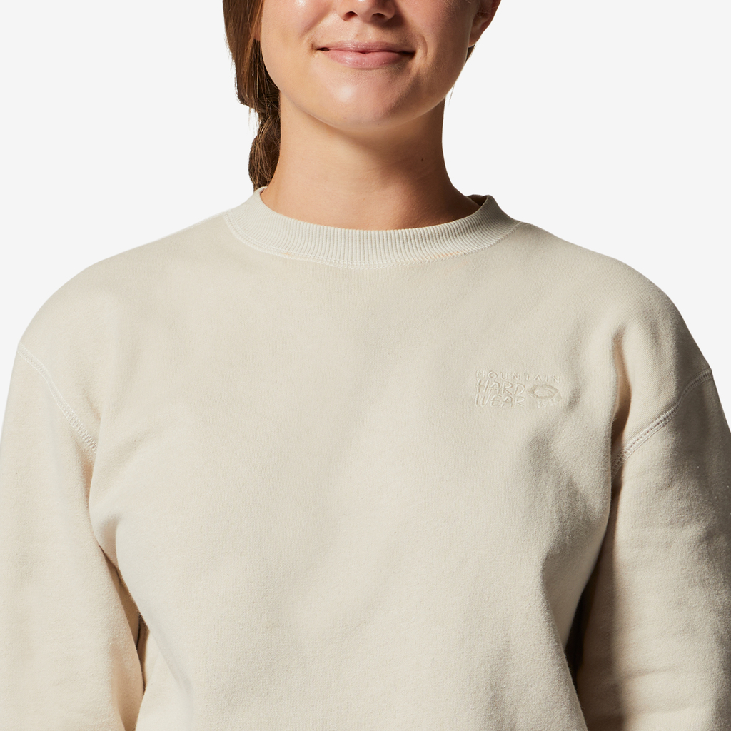 Mountain Hardwear W MHW Logo Pullover Crew in BEIGE