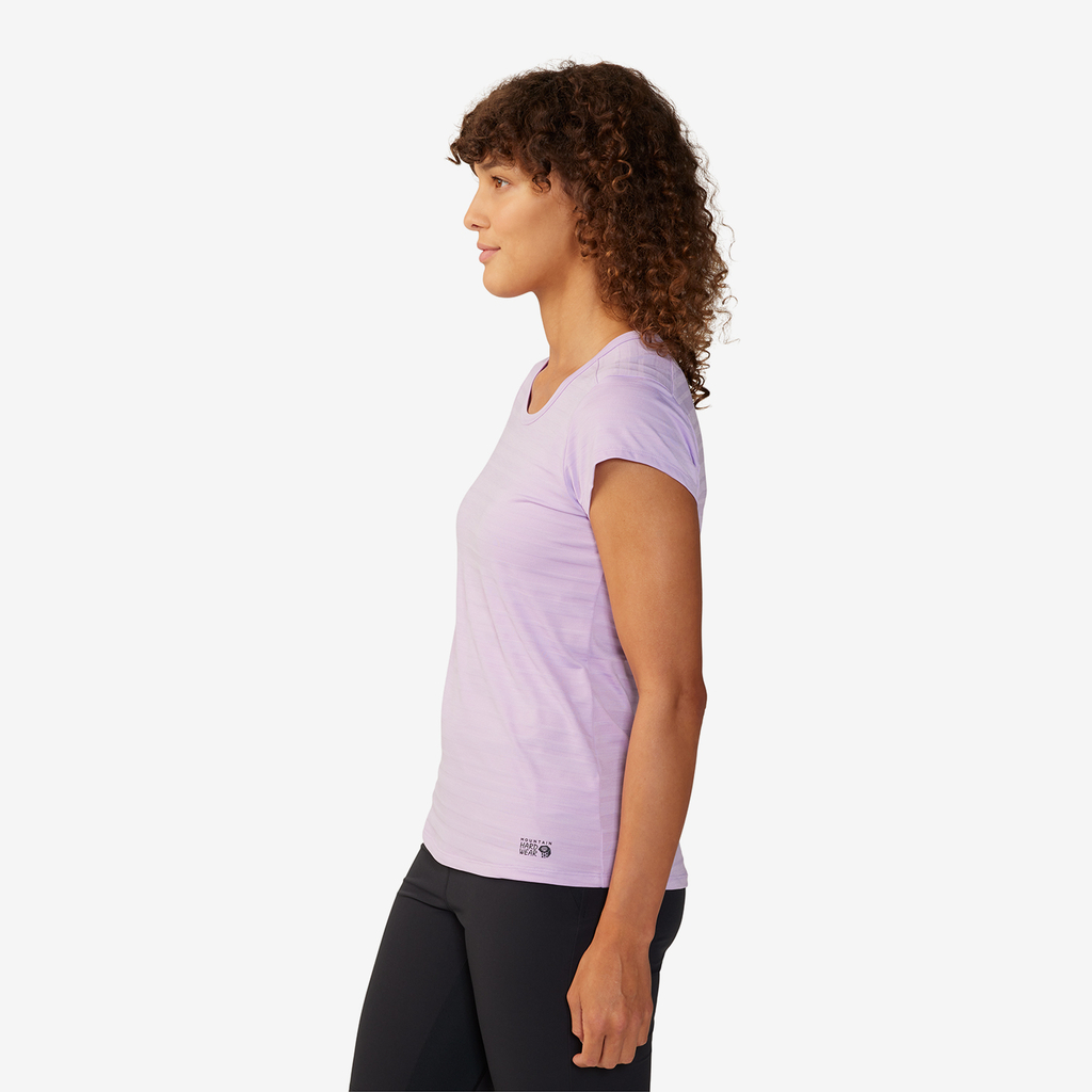 Mountain Hardwear W Mighty Stripe™ Short Sleeve in VIOLETT