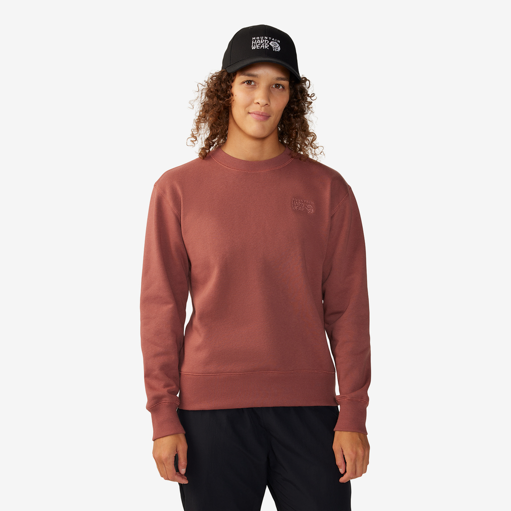 Mountain Hardwear W MHW Logo Pullover Crew in ROT