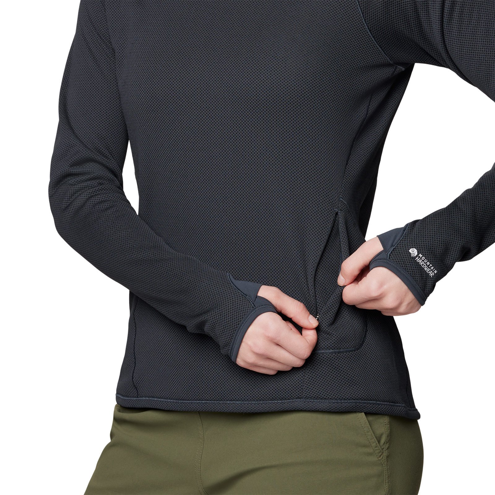 Mountain Hardwear W Airmesh™ Long Sleeve in SCHWARZ