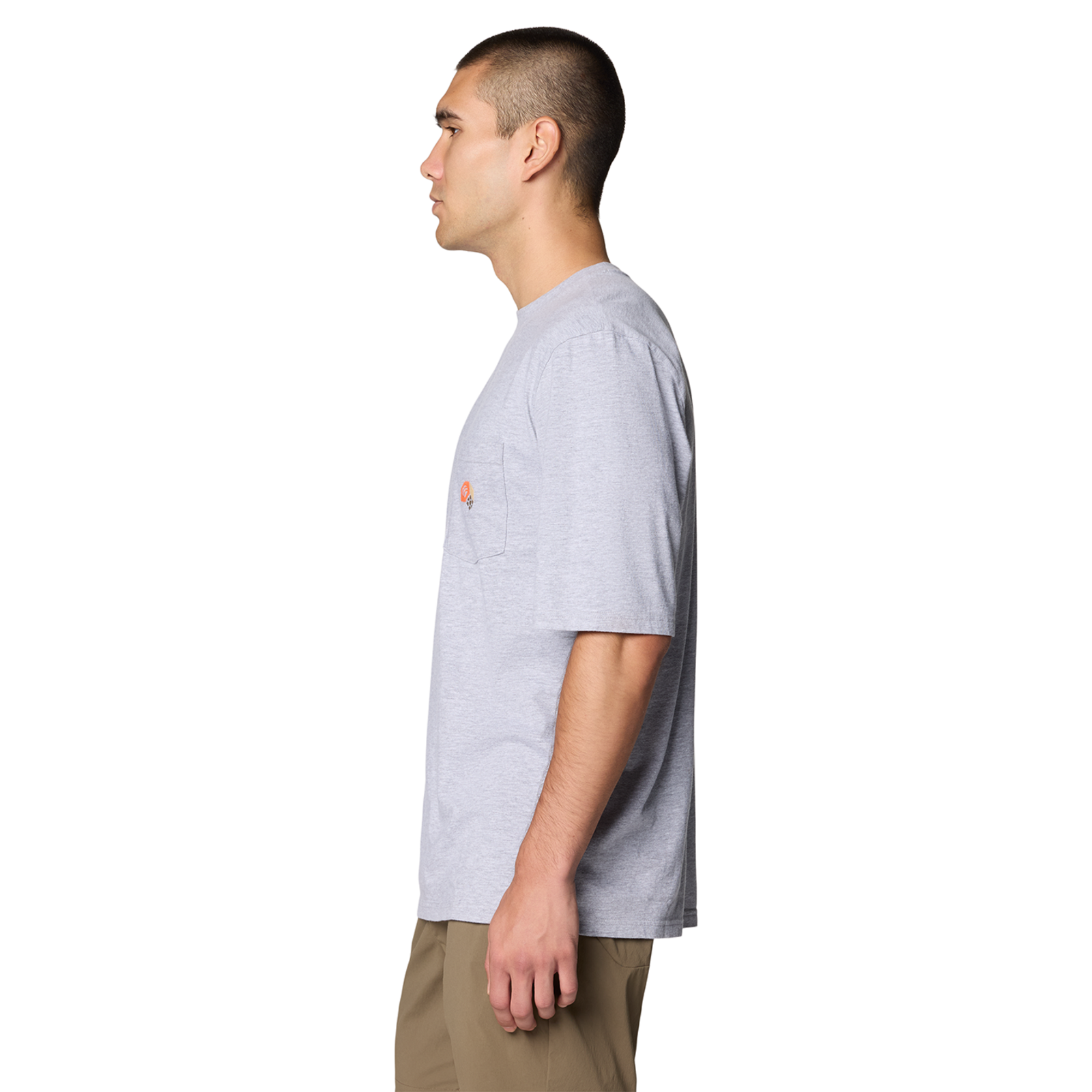 Mountain Hardwear M MHW Graphic Pocket SS 2 in GRAU