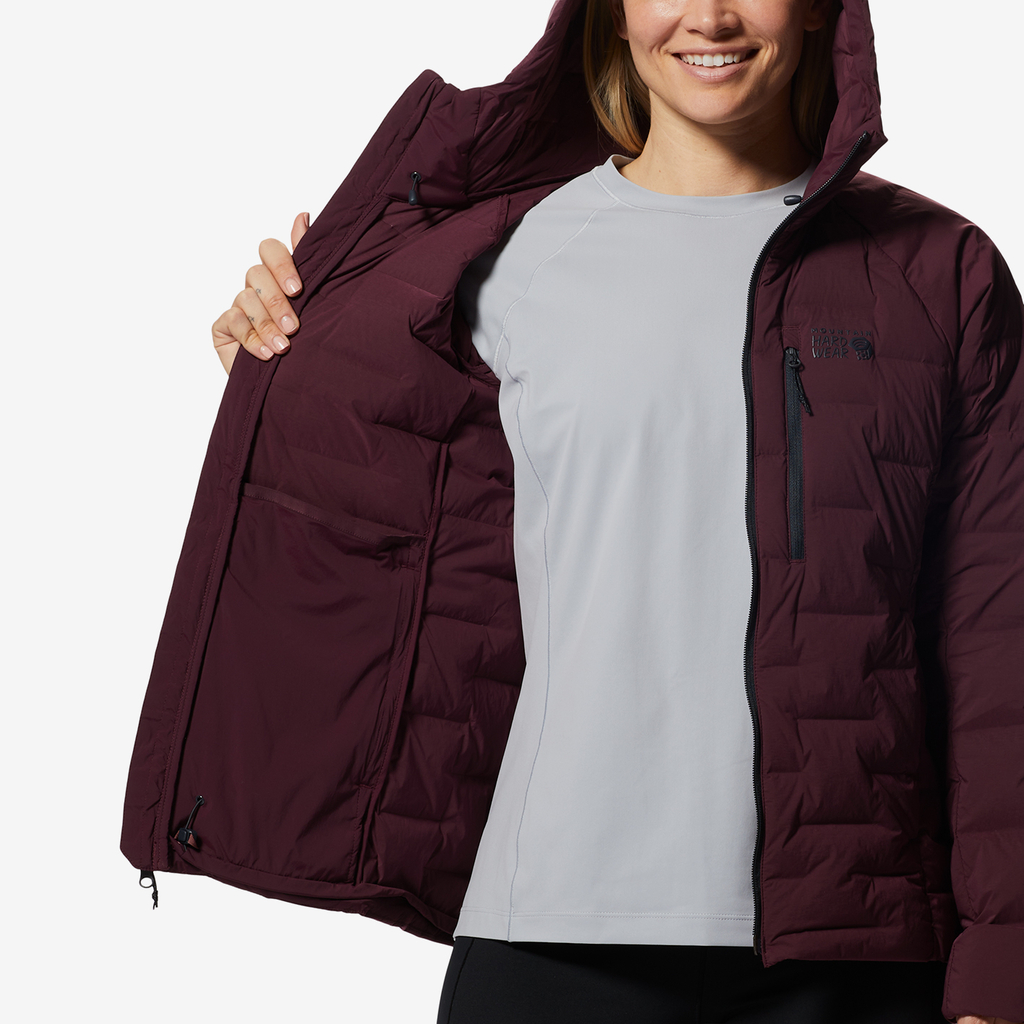 Mountain Hardwear W Stretchdown Hoody für Damen in VIOLETT