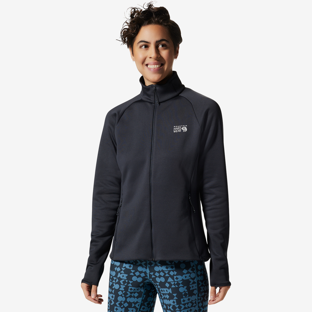 Mountain Hardwear W Polartec Power Stretch FZ für Damen in BLAU