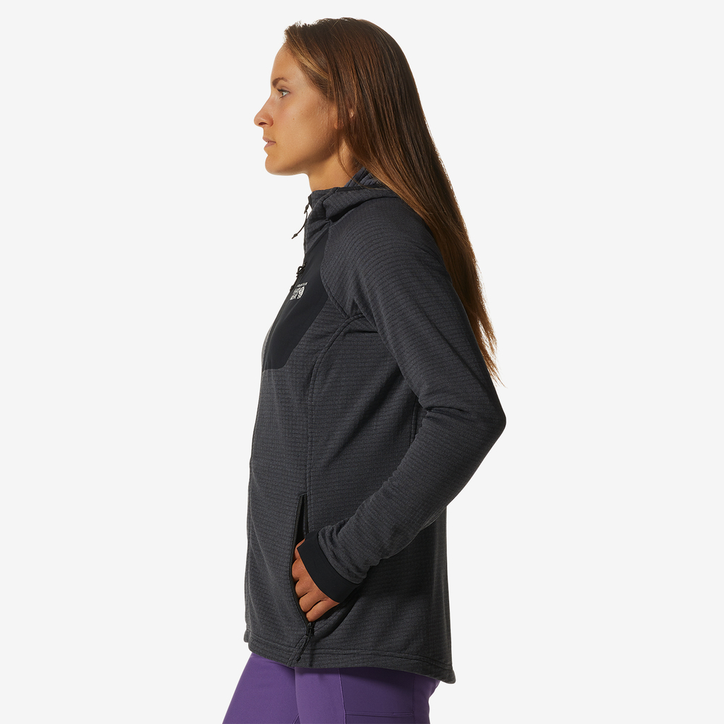 Mountain Hardwear W Polartec Power Grid Full Zip Funktionsshirt für Damen in BLAU